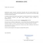Referencia levél - Győr
